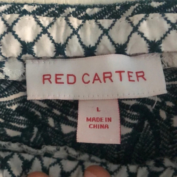 Red Carter teal and white embroidered crop top - Picture 10 of 11